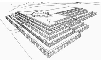 Akapana Pyramid of Tiahuanaco (Tiwanaku)
